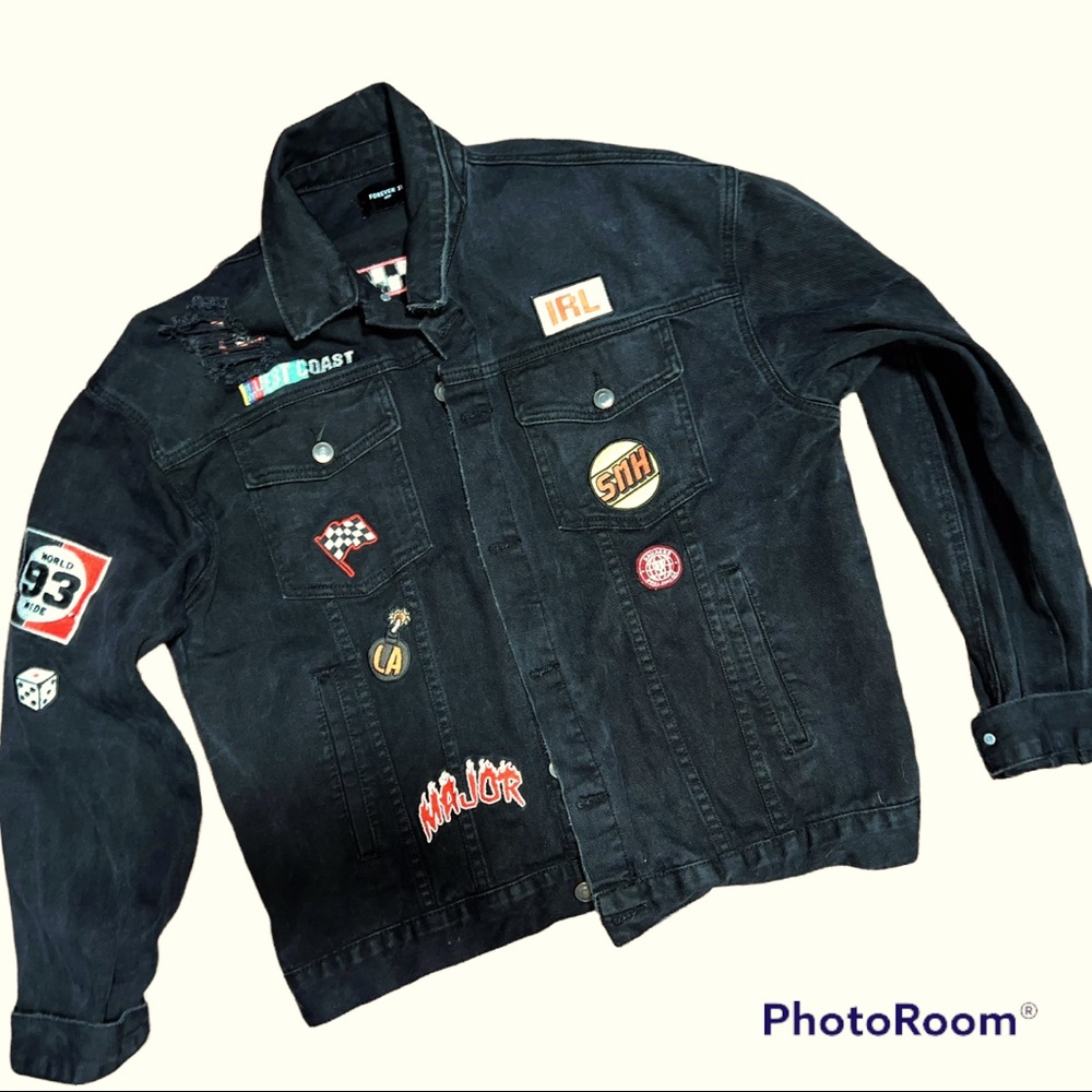 Patched Jean jacket